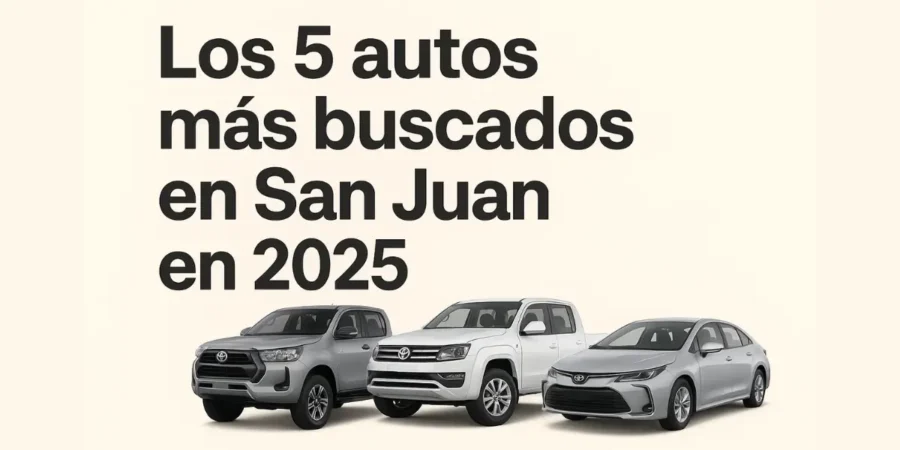 Los 5 autos más buscados en San Juan en 2025: Toyota Hilux, Volkswagen Amarok y Toyota Corolla